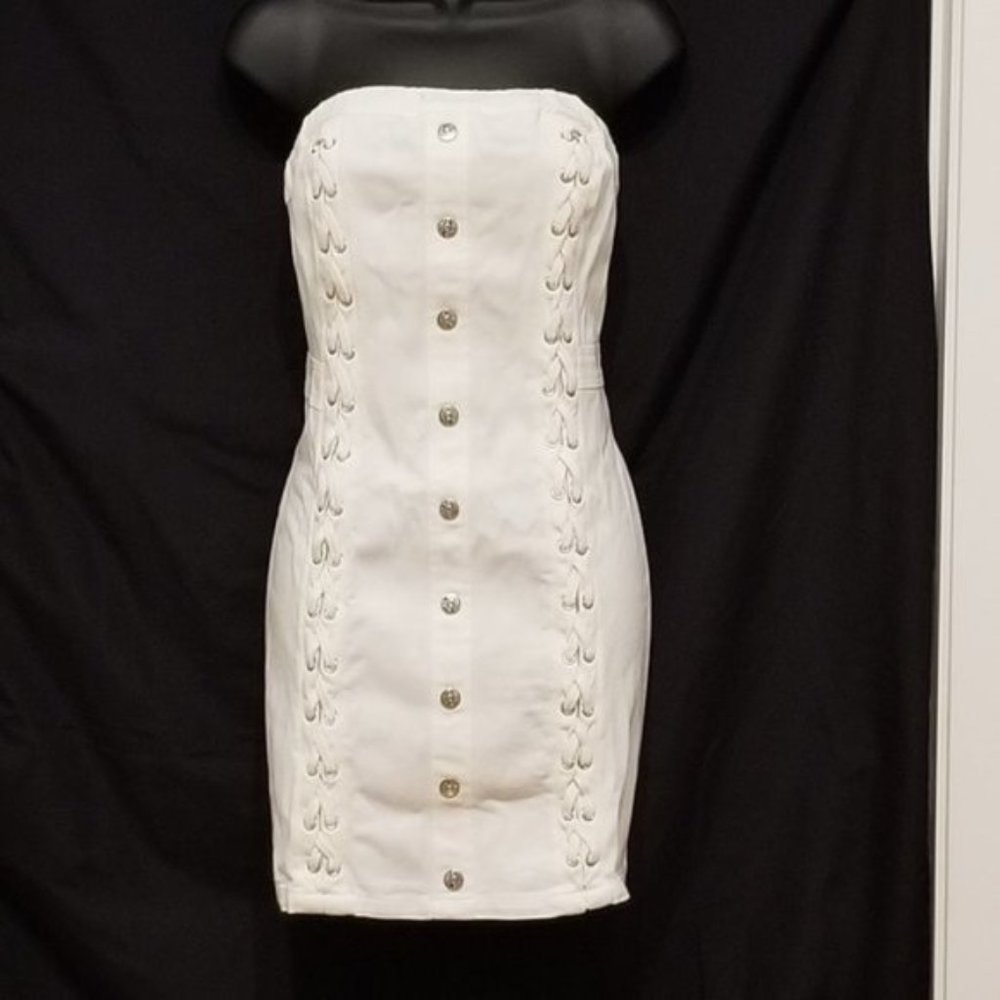 Venus Strapless Denim Dress - NWOT